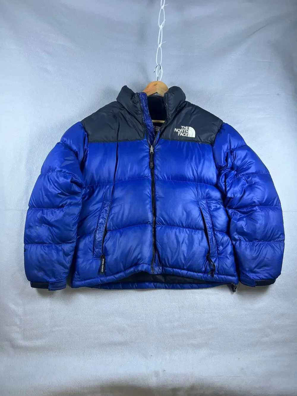The North Face 700 Nuptse Puffer Down Jacket Sky Blue Vintage 90s Outerwear